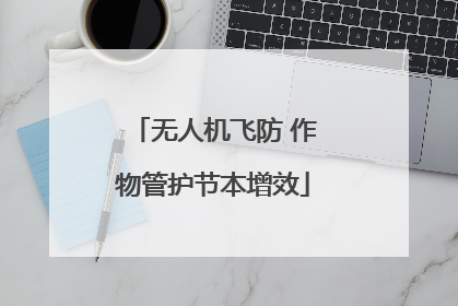 无人机飞防 作物管护节本增效
