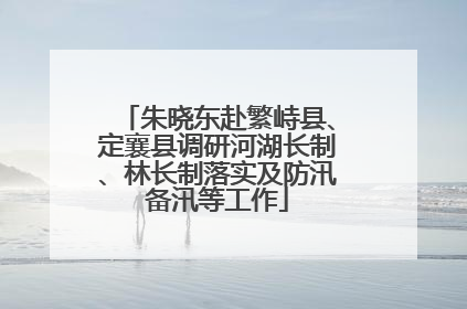 朱晓东赴繁峙县、定襄县调研河湖长制、林长制落实及防汛备汛等工作