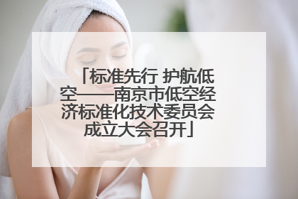 标准先行 护航低空——南京市低空经济标准化技术委员会成立大会召开