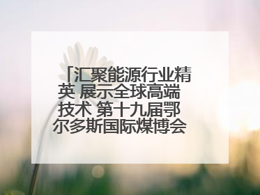 汇聚能源行业精英 展示全球高端技术 第十九届鄂尔多斯国际煤博会隆重开幕