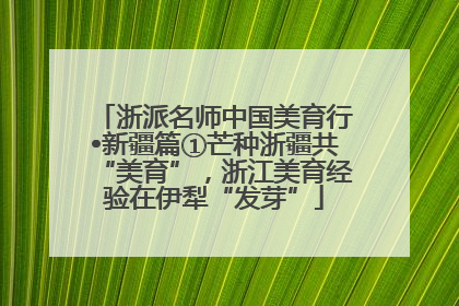 浙派名师中国美育行•新疆篇①芒种浙疆共“美育”，浙江美育经验在伊犁“发芽”