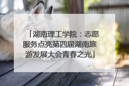 湖南理工学院：志愿服务点亮第四届湖南旅游发展大会青春之光