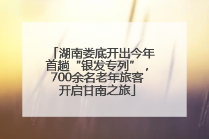 湖南娄底开出今年首趟“银发专列”，700余名老年旅客开启甘南之旅