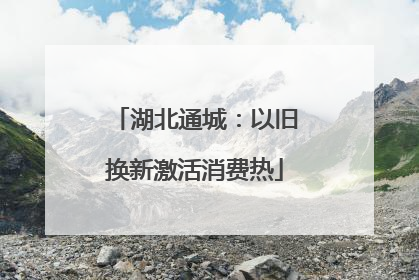 湖北通城：以旧换新激活消费热