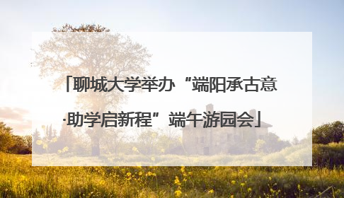 聊城大学举办“端阳承古意·助学启新程”端午游园会
