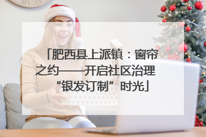 肥西县上派镇：窗帘之约——开启社区治理“银发订制”时光