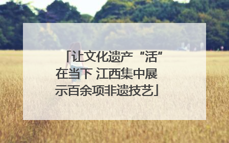 让文化遗产“活”在当下 江西集中展示百余项非遗技艺