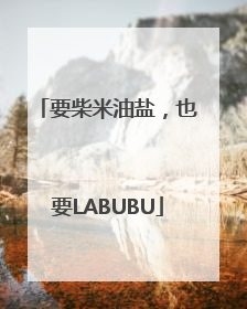 要柴米油盐，也要LABUBU