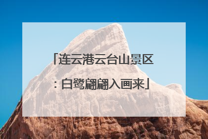 连云港云台山景区：白鹭翩翩入画来