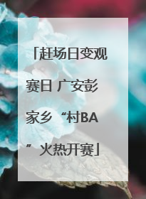 赶场日变观赛日 广安彭家乡“村BA”火热开赛
