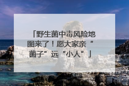 野生菌中毒风险地图来了！愿大家亲“菌子”远“小人”