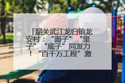 韶关武江龙归镇龙安村：“面子”“里子”“底子”同发力！“百千万工程”激活乡村新动能