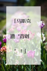 马斯克遭“背刺”！