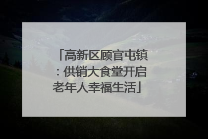 高新区顾官屯镇：供销大食堂开启老年人幸福生活
