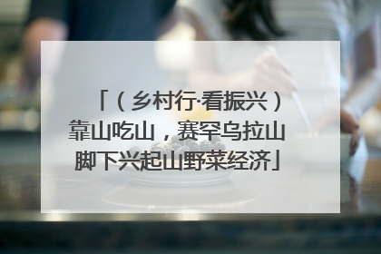 （乡村行·看振兴）靠山吃山，赛罕乌拉山脚下兴起山野菜经济