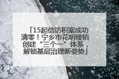 15起信访积案成功清零！宁乡市花明楼镇创建“三个一”体系，解锁基层治理新姿势