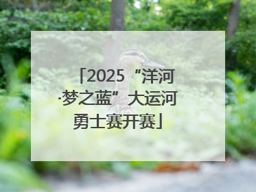 2025“洋河·梦之蓝”大运河勇士赛开赛