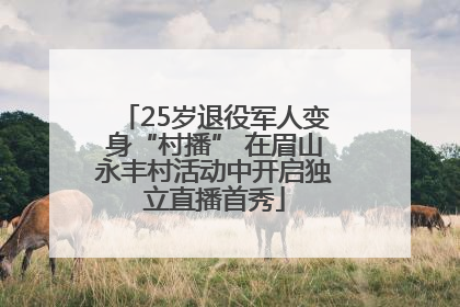 25岁退役军人变身“村播” 在眉山永丰村活动中开启独立直播首秀